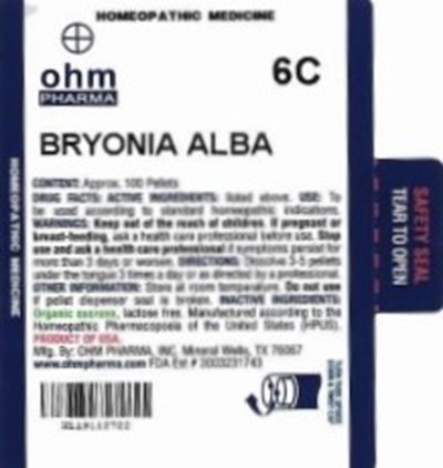 Md Tube Label (Bryonia Alba   Md Tube Label)